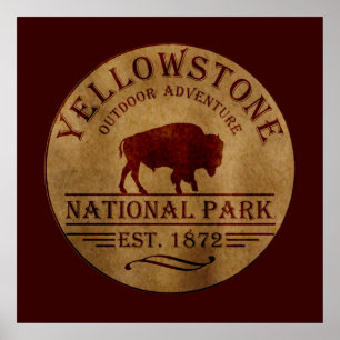 Yellowstone-Nationalpark Poster