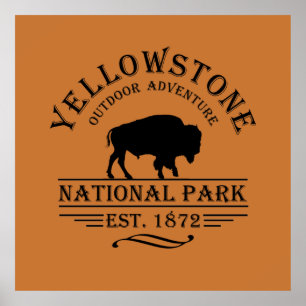 Yellowstone Nationalpark Poster