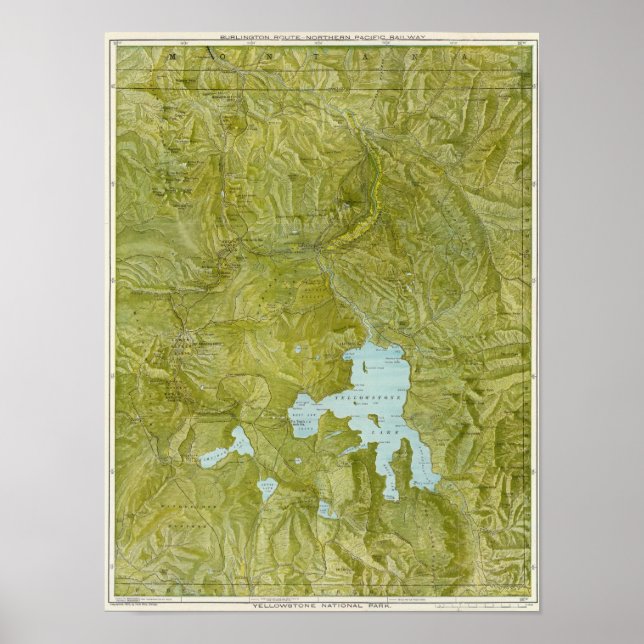 Yellowstone-Nationalpark Poster (Vorne)