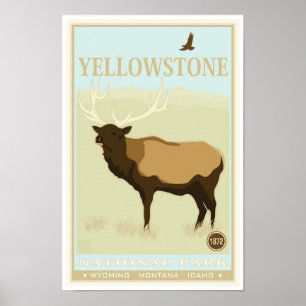 Yellowstone-Nationalpark Poster