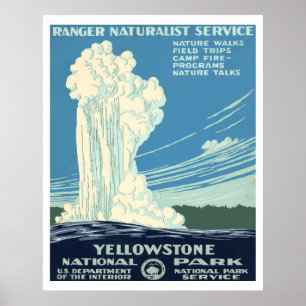 Yellowstone-Nationalpark Poster