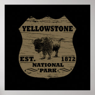 Yellowstone-Nationalpark  Poster