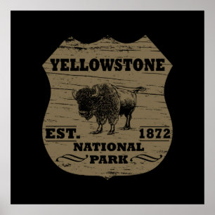 Yellowstone Nationalpark Poster