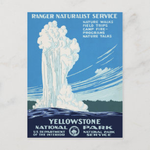 Yellowstone-Nationalpark Postkarte