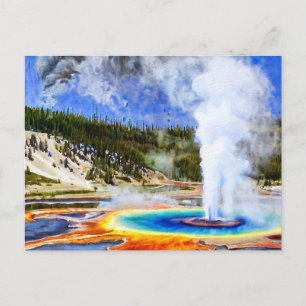 Yellowstone-Nationalpark Postkarte