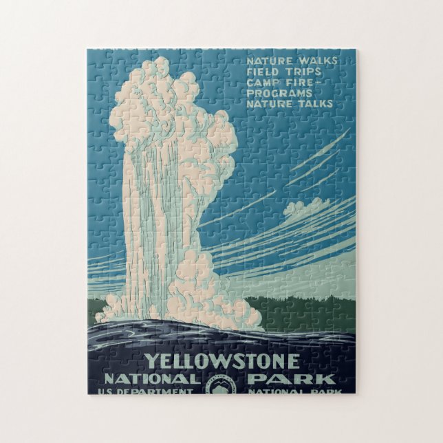 Yellowstone Nationalpark Puzzle (Vertikal)