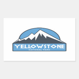 Yellowstone-Nationalpark Rechteckiger Aufkleber