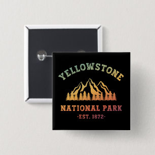 Yellowstone Nationalpark Rodelbahn Camping Button