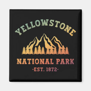 Yellowstone Nationalpark Rodelbahn Camping Magnet