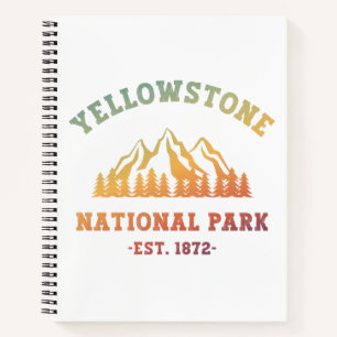 Yellowstone Nationalpark Rodelbahn Camping Notizbuch