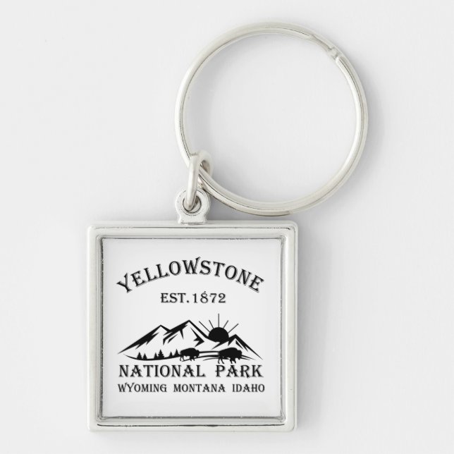 Yellowstone Nationalpark Schlüsselanhänger (Vorne)
