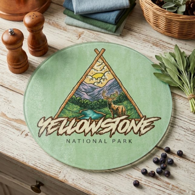Yellowstone-Nationalpark Schneidebrett (Von Creator hochgeladen)