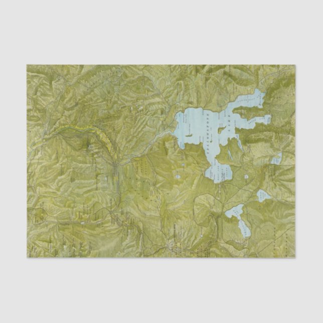 Yellowstone Nationalpark Seidenpapier (Vorderseite)