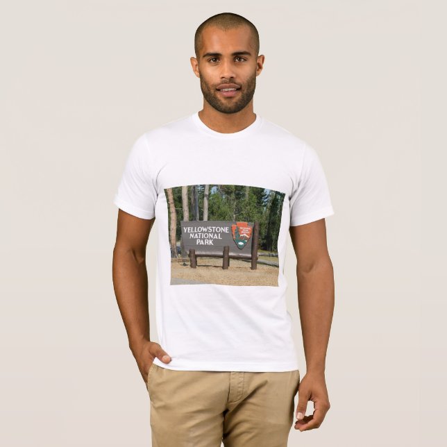 Yellowstone Nationalpark, signe, Wyoming, U.S. T-Shirt (Vorne ganz)