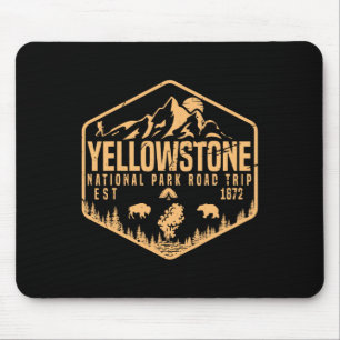 Yellowstone Nationalpark Souvenir Familienstraßen- Mousepad