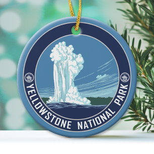 Yellowstone Nationalpark Souvenir Keramik Ornament