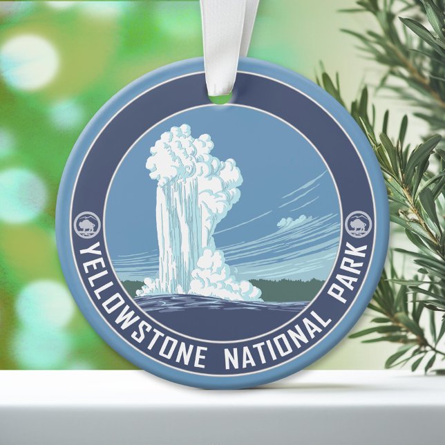 Yellowstone Nationalpark Souvenir Ornament (Custom Ornament)