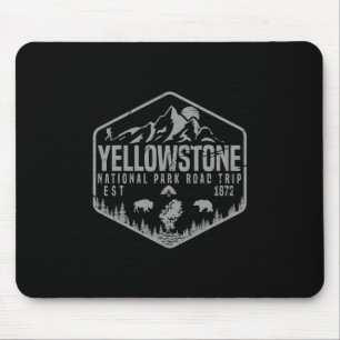 Yellowstone-Nationalpark Souvenir Wandern Familie Mousepad