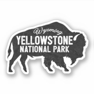 Yellowstone Nationalpark Sticker Decal Wyoming