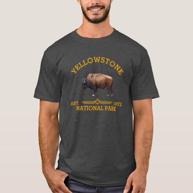 Yellowstone Nationalpark T - Shirt (Vorderseite)