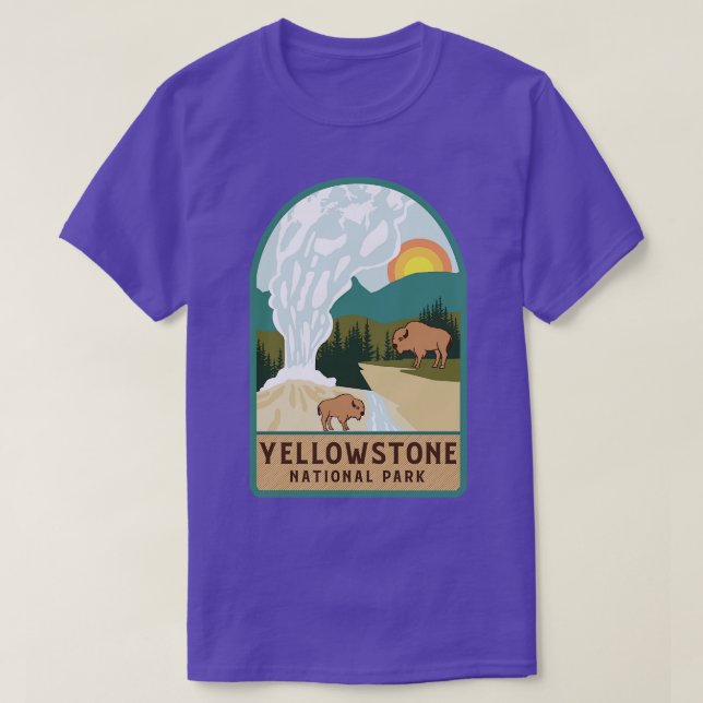 Yellowstone-Nationalpark T-Shirt (Design vorne)