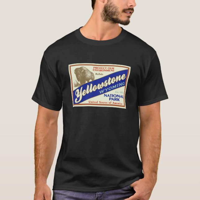 Yellowstone Nationalpark T-Shirt (Vorderseite)