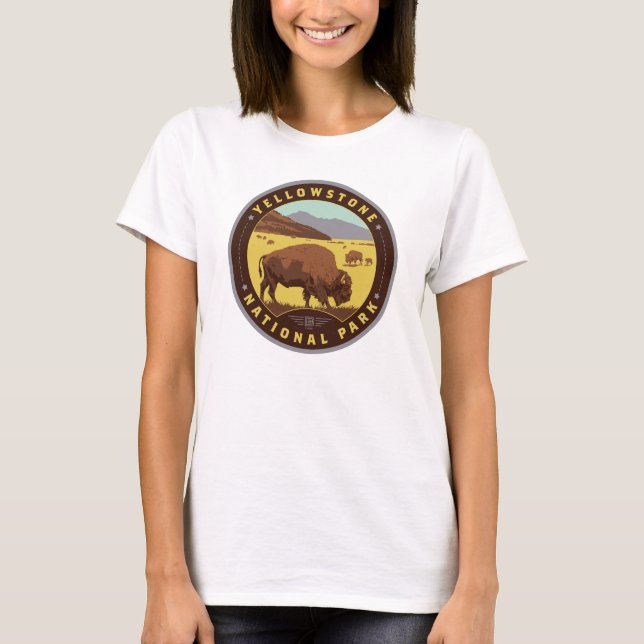 Yellowstone-Nationalpark T-Shirt (Vorderseite)