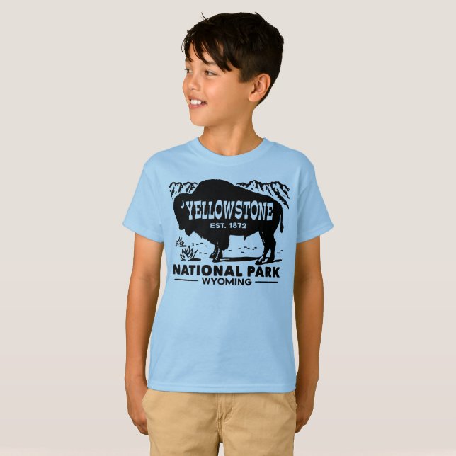 Yellowstone-Nationalpark T-Shirt (Vorne ganz)