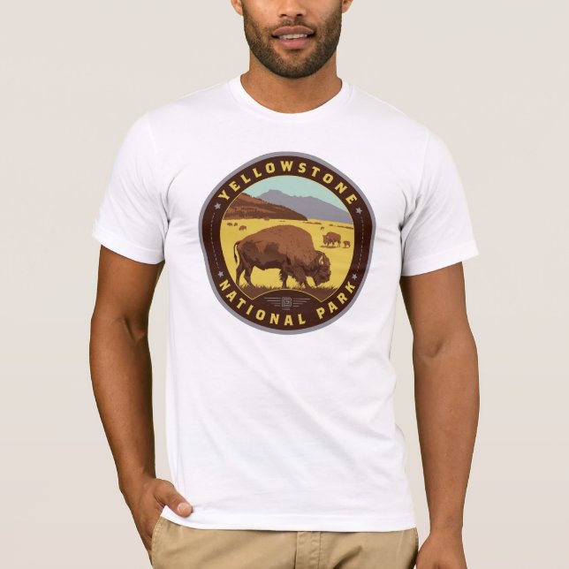 Yellowstone-Nationalpark T-Shirt (Vorderseite)