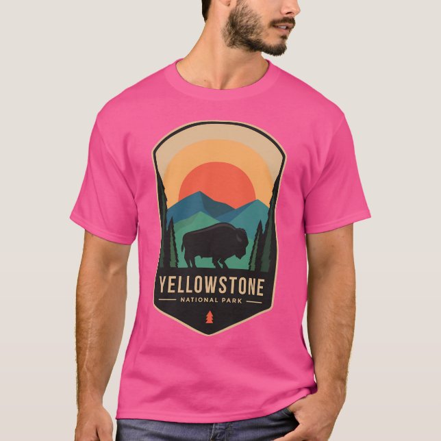 Yellowstone-Nationalpark T-Shirt (Vorderseite)