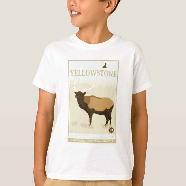 Yellowstone-Nationalpark T-Shirt (Vorderseite)
