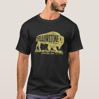 Yellowstone Nationalpark T-Shirt US Bison Büffel