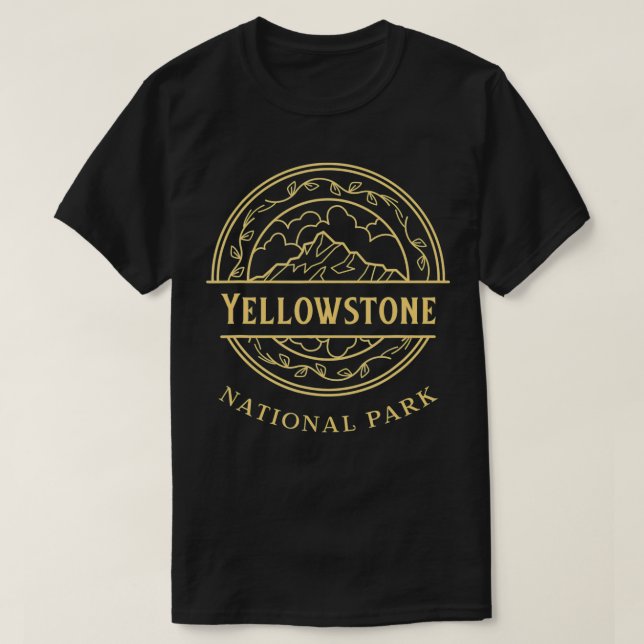 Yellowstone Nationalpark Trekking & Camping T-Shirt (Design vorne)