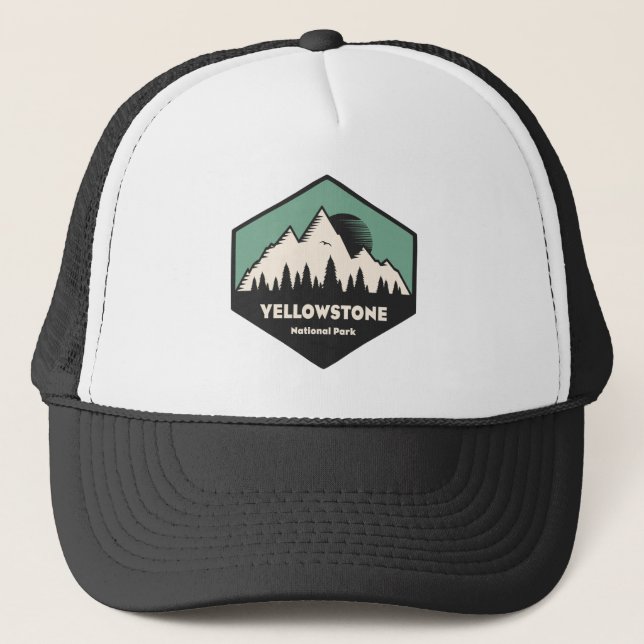 Yellowstone-Nationalpark Truckerkappe (Vorderseite)