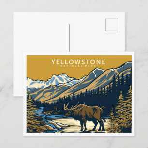 Yellowstone Nationalpark United Staaten Travel Postkarte