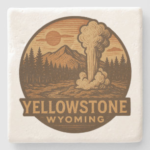 Yellowstone Nationalpark Untersetzer Stone