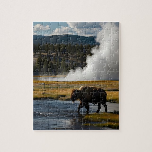 Yellowstone Nationalpark, USA Puzzle (Vertikal)