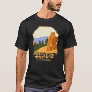 Yellowstone Nationalpark versteinerten Baum Vintag T-Shirt