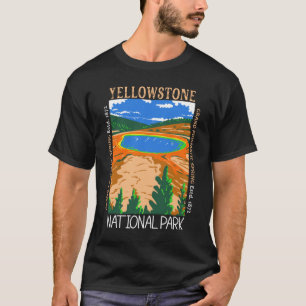Yellowstone-Nationalpark Vintag gefährdet T-Shirt