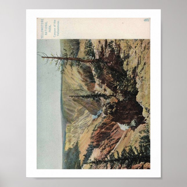 Yellowstone-Nationalpark, Vintag Poster (Vorne)