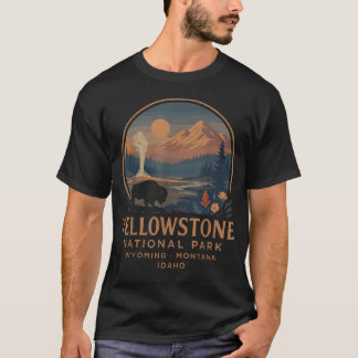 Yellowstone Nationalpark Vintage Bison T-Shirt
