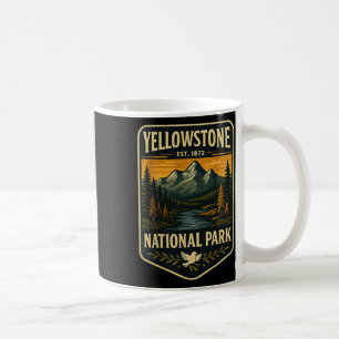 Yellowstone Nationalpark Vintage-Patch-Emblem Hik Kaffeetasse
