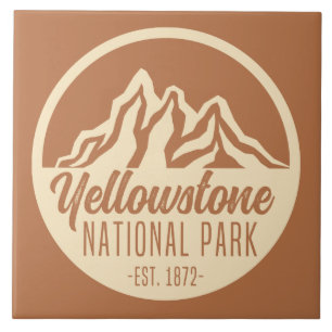 Yellowstone Nationalpark Wandern Camping Fliese