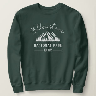 Yellowstone Nationalpark Wandern Camping Sweatshirt