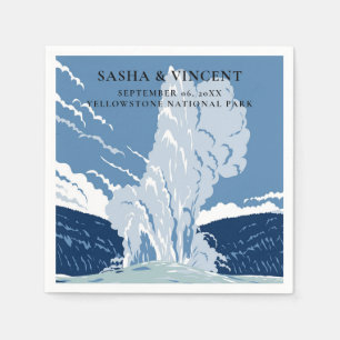 Yellowstone Nationalpark Wedding Serviette