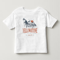 Yellowstone Nationalpark Wolf Berge Vintag
