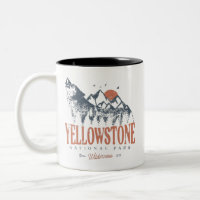 Yellowstone Nationalpark Wolf Berge Vintag