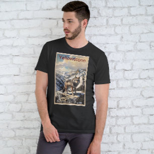 Yellowstone Nationalpark Wolf Mountains T-Shirt