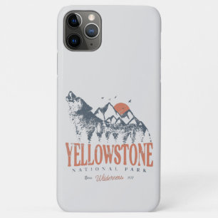 Yellowstone Nationalpark Wolf Mountains Vintage Case-Mate iPhone Hülle