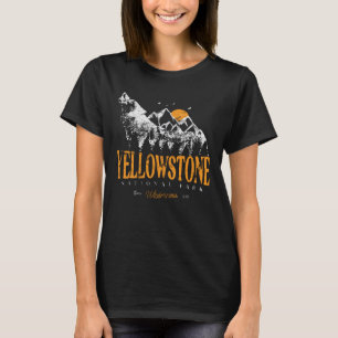 Yellowstone-Nationalpark Wolf Mountains Vintage T-Shirt